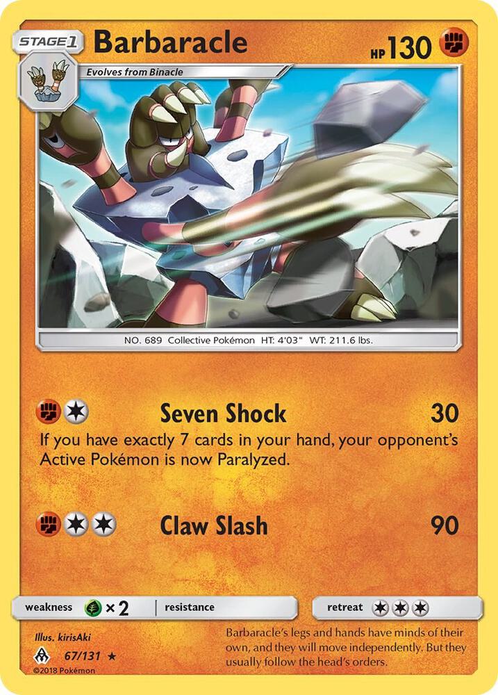 Barbaracle 67/131 (SM - Forbidden Light)  | Good Games Adelaide SA