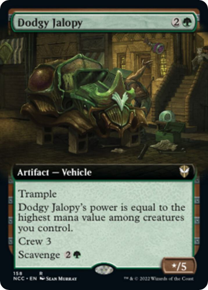 Dodgy Jalopy Extended Art 158 (Commander: Streets of New Capenna)  | Good Games Adelaide SA