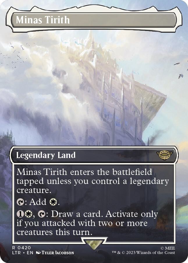 Minas Tirith 420 (Universes Beyond: The Lord of the Rings: Tales of Middle-earth)  - Borderless Foil | Good Games Adelaide SA