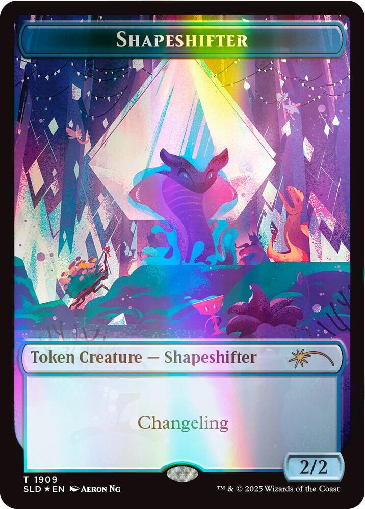 Shapeshifter Token 1909 Double Rainbow Foil 1909 (Secret Lair Drop Series)  - Foil | Good Games Adelaide SA