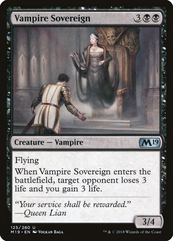 Vampire Sovereign [Core Set 2019] | Good Games Adelaide SA