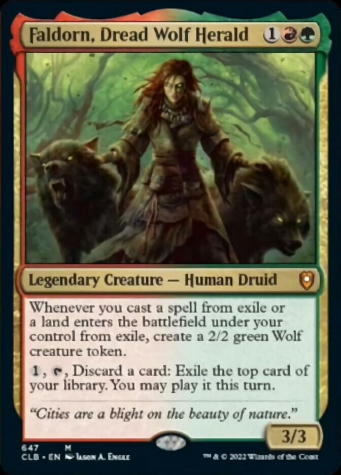 Faldorn, Dread Wolf Herald [Commander Legends: Battle for Baldur's Gate] | Good Games Adelaide SA