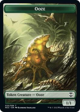 Ooze 025 Treasure 015 Double Sided Token 25 // 15 (Commander: Streets of New Capenna)  | Good Games Adelaide SA