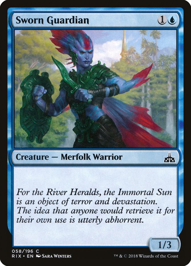 Sworn Guardian 58 (Rivals of Ixalan)  | Good Games Adelaide SA