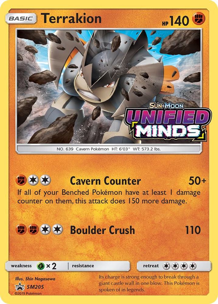 Terrakion Prerelease SM205 (SM Promos)  - Holofoil | Good Games Adelaide SA