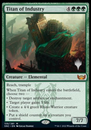 Titan of Industry (Promo Pack) [Streets of New Capenna Promos] | Good Games Adelaide SA