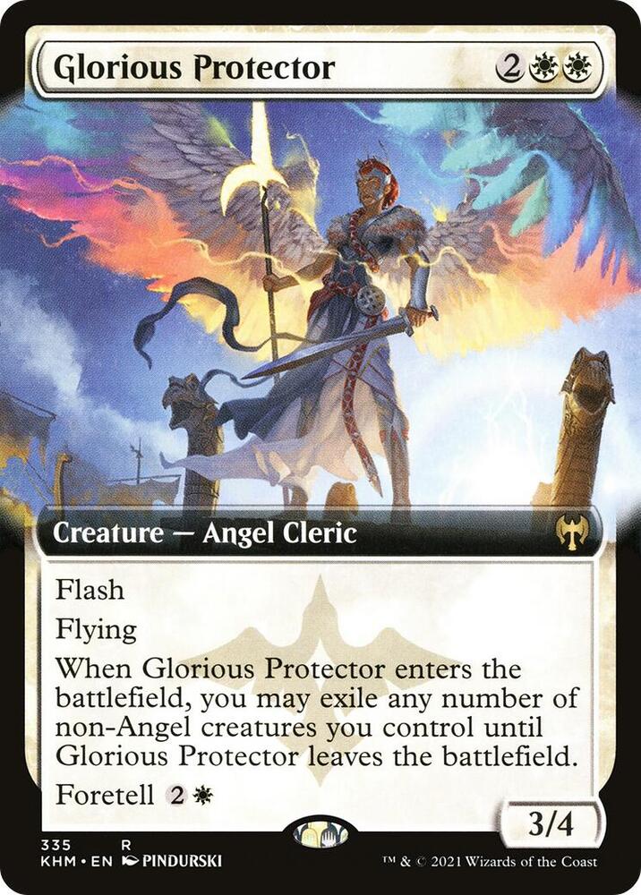 Glorious Protector 335 (Kaldheim)  - Extended Art | Good Games Adelaide SA