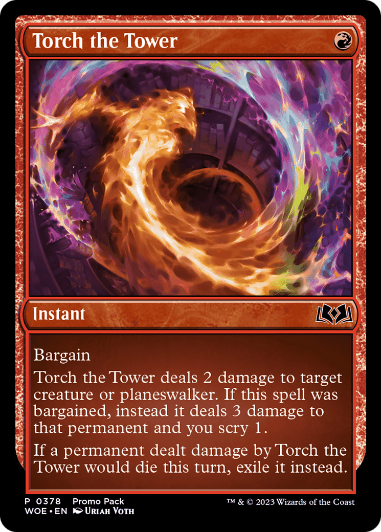 Torch the Tower (Promo Pack) [Wilds of Eldraine Promos] | Good Games Adelaide SA