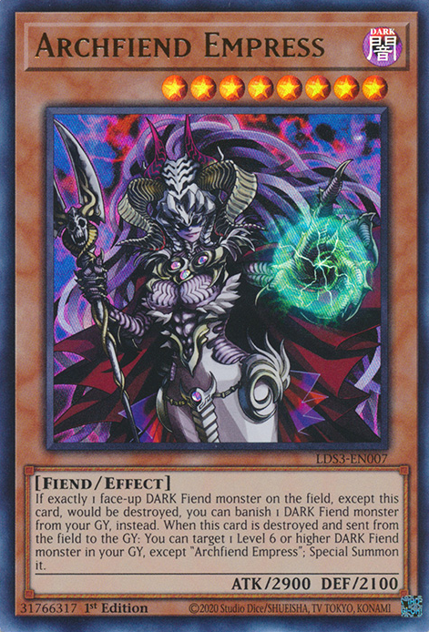 Archfiend Empress [LDS3-EN007] Ultra Rare | Good Games Adelaide SA