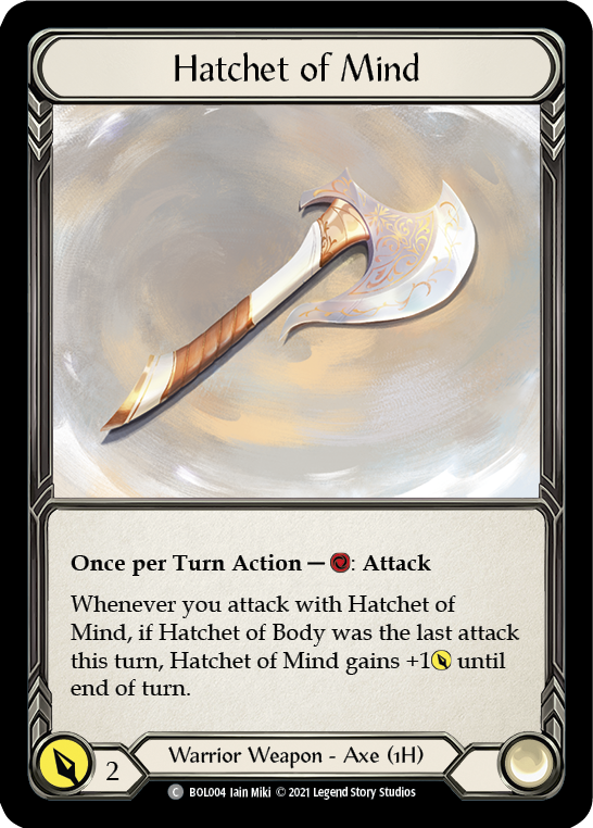 Hatchet of Mind [BOL004] (Monarch Boltyn Blitz Deck) | Good Games Adelaide SA