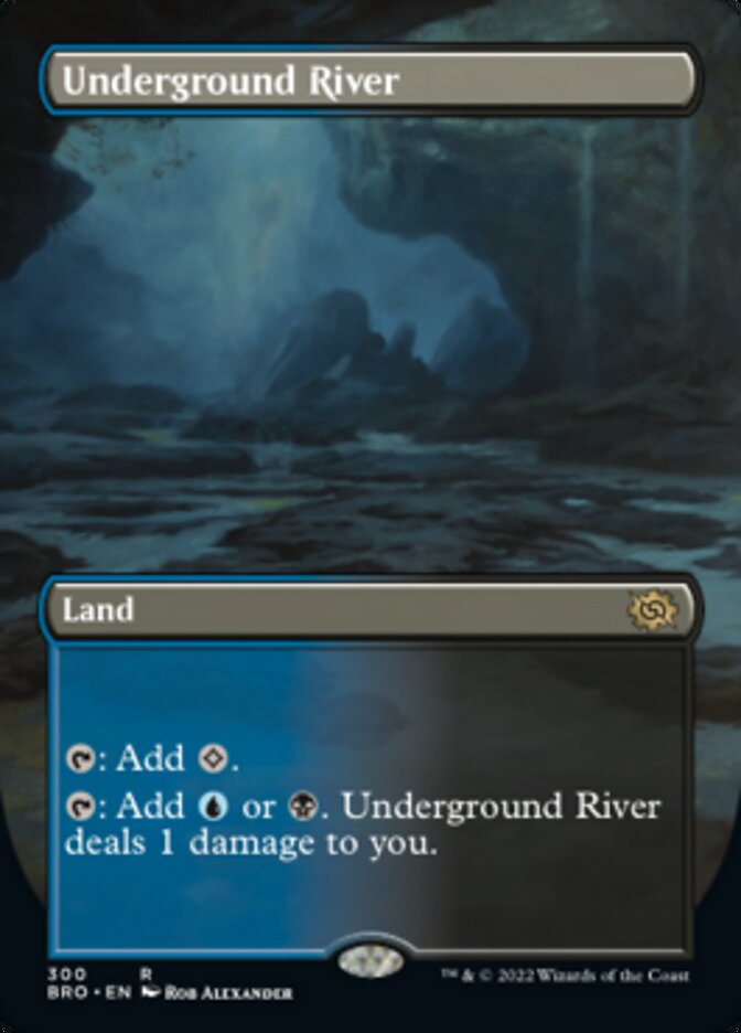 Underground River (Borderless Alternate Art) [The Brothers' War] | Good Games Adelaide SA