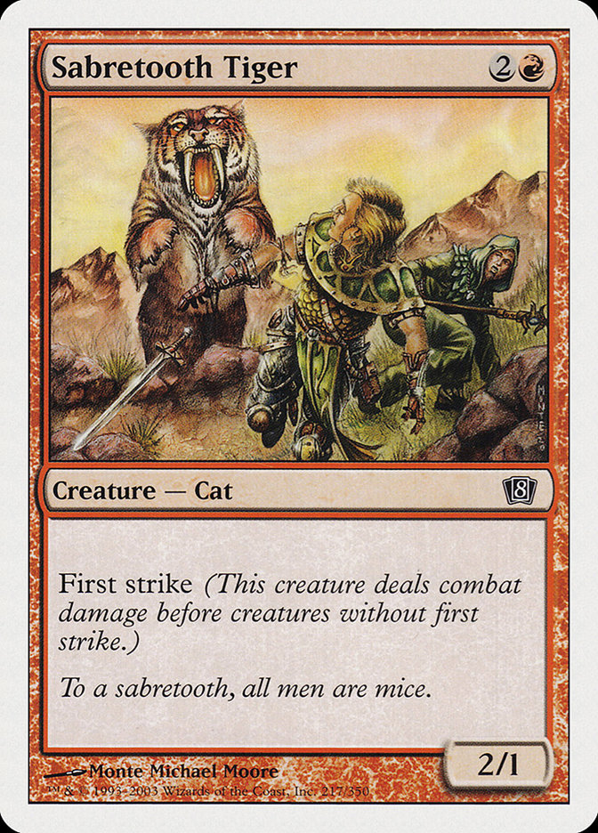 Sabretooth Tiger 217 (8th Edition)  | Good Games Adelaide SA