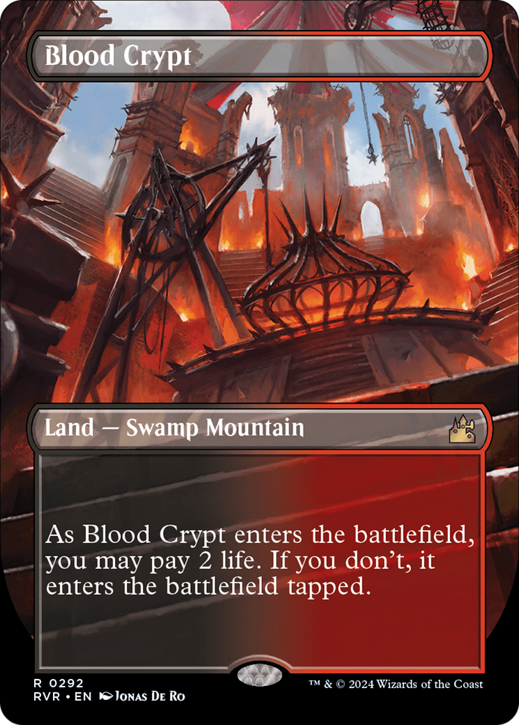 Blood Crypt (Borderless) [Ravnica Remastered] | Good Games Adelaide SA