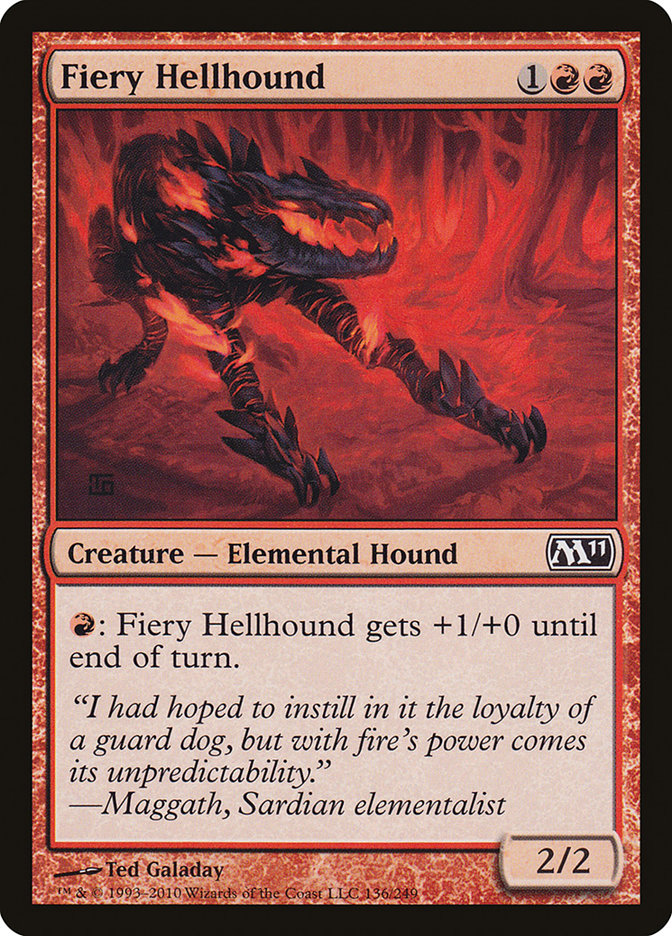 Fiery Hellhound [Magic 2011] | Good Games Adelaide SA