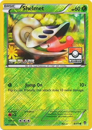 Shelmet 8 111 Pokemon League 2nd Place 008/111 (League & Championship Cards)  - Reverse Holofoil | Good Games Adelaide SA
