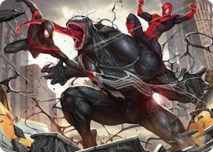 Terrific Team Up Art Card 23 (Art Series: Marvel's Spider-Man)  | Good Games Adelaide SA