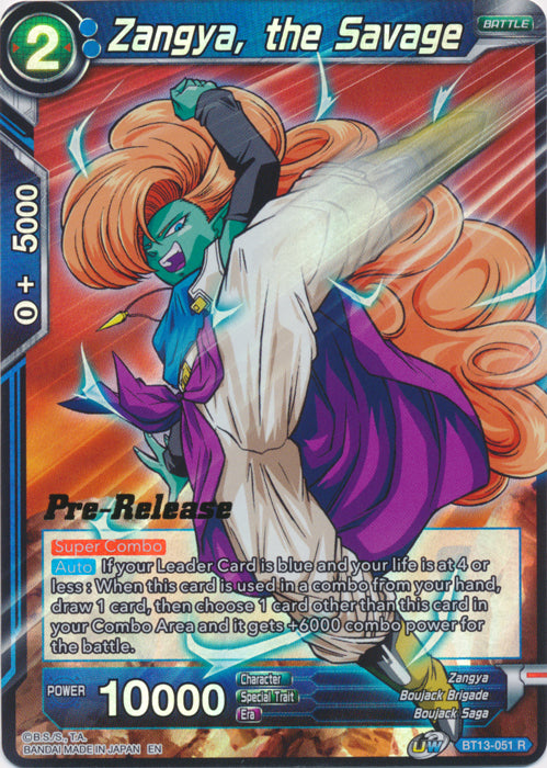 Zangya, the Savage (BT13-051) [Supreme Rivalry Prerelease Promos] | Good Games Adelaide SA