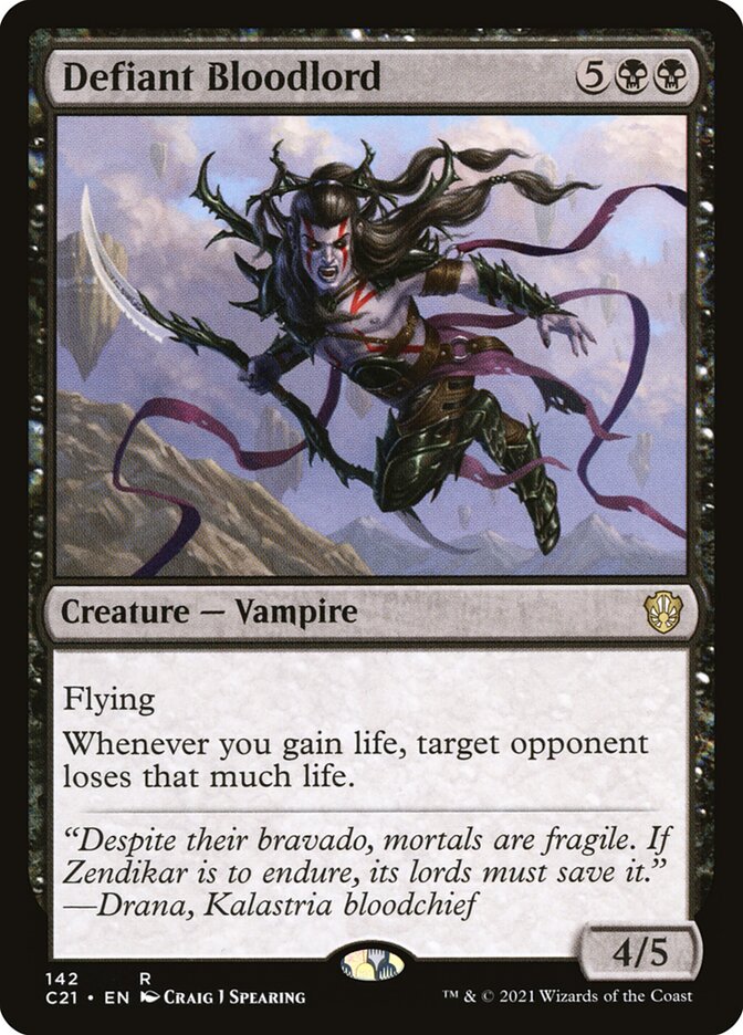 Defiant Bloodlord  [Commander 2021] | Good Games Adelaide SA