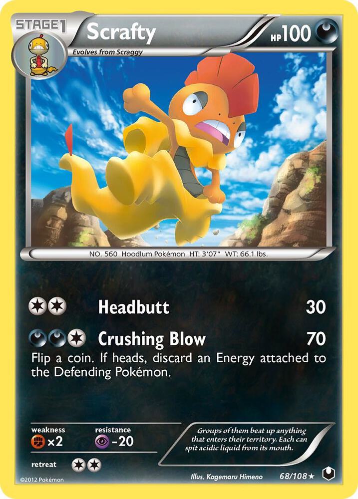 Scrafty 68/108 (Dark Explorers)  | Good Games Adelaide SA