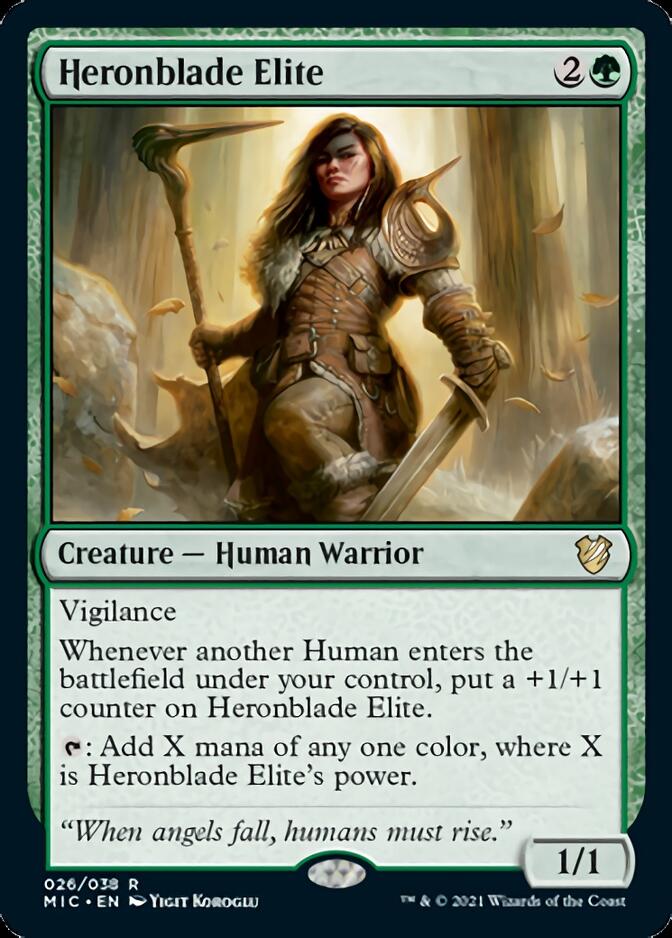 Heronblade Elite [Innistrad: Midnight Hunt Commander] | Good Games Adelaide SA