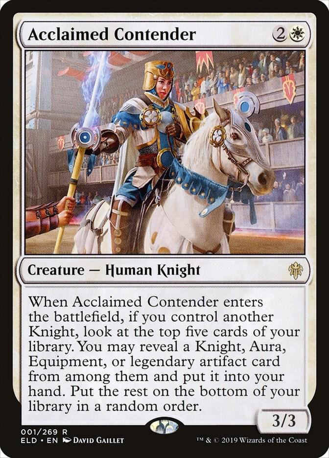 Acclaimed Contender 1 (Throne of Eldraine)  - Foil | Good Games Adelaide SA