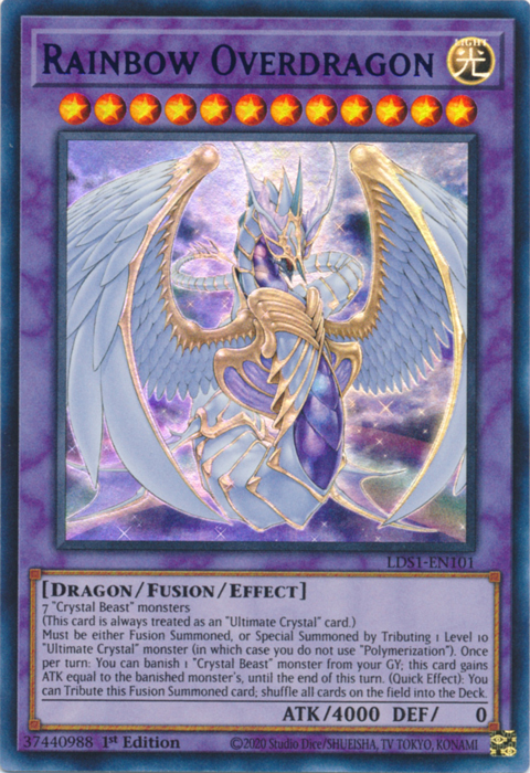Rainbow Overdragon (Purple) [LDS1-EN101] Ultra Rare | Good Games Adelaide SA