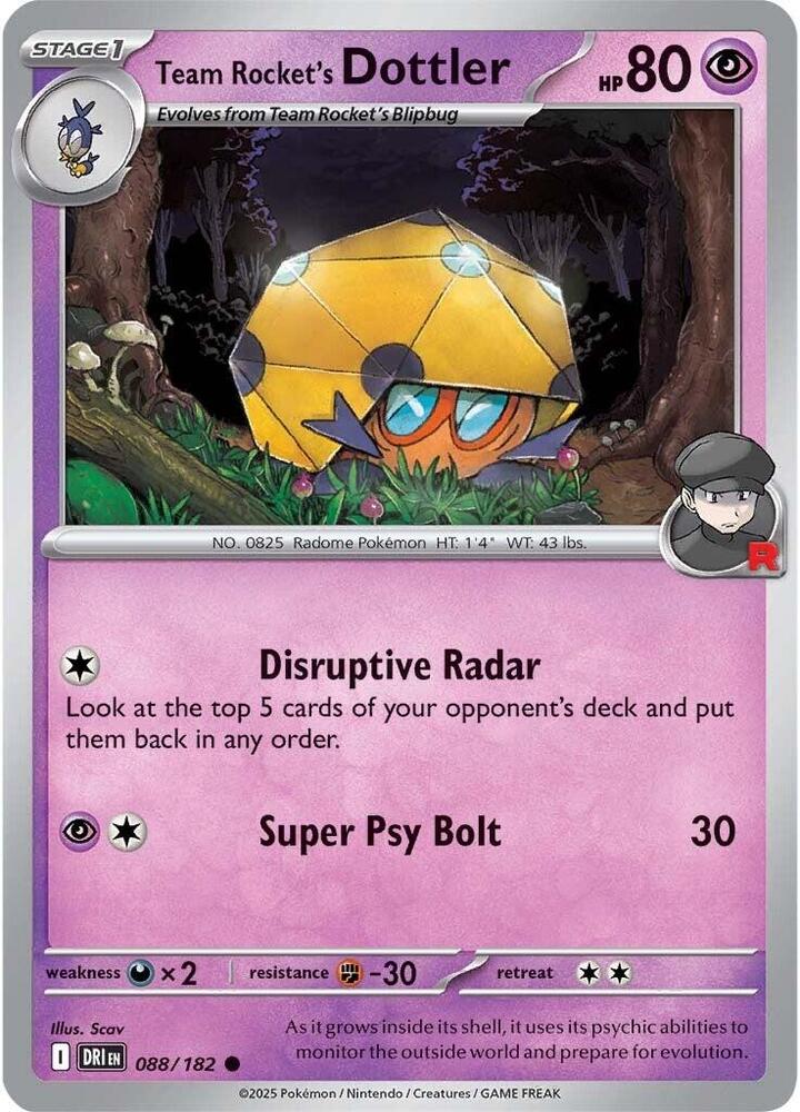 Team Rockets Dottler 088/182 (SV10: Destined Rivals)  | Good Games Adelaide SA