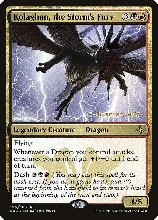 Kolaghan the Storms Fury 155 (Prerelease Cards)  - Foil | Good Games Adelaide SA
