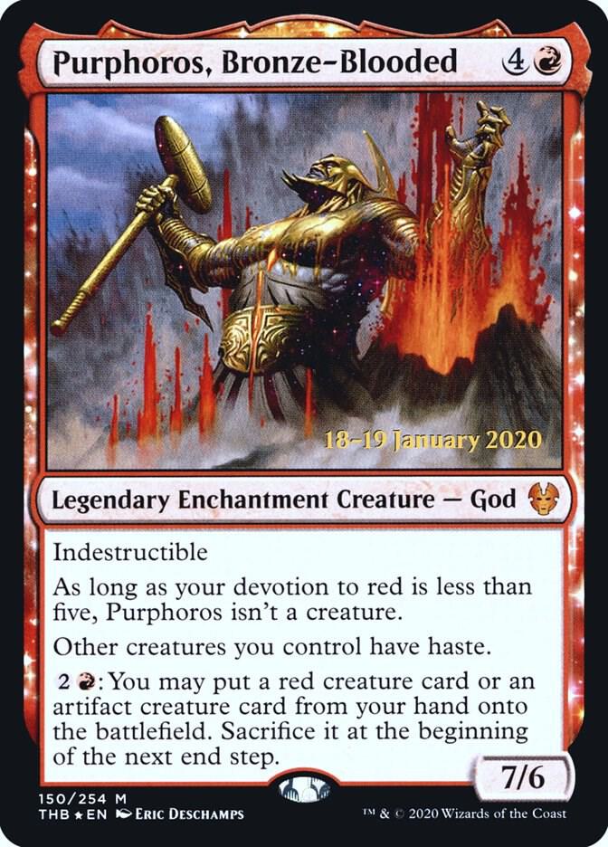 Purphoros Bronze Blooded 150 (Prerelease Cards)  - Foil | Good Games Adelaide SA