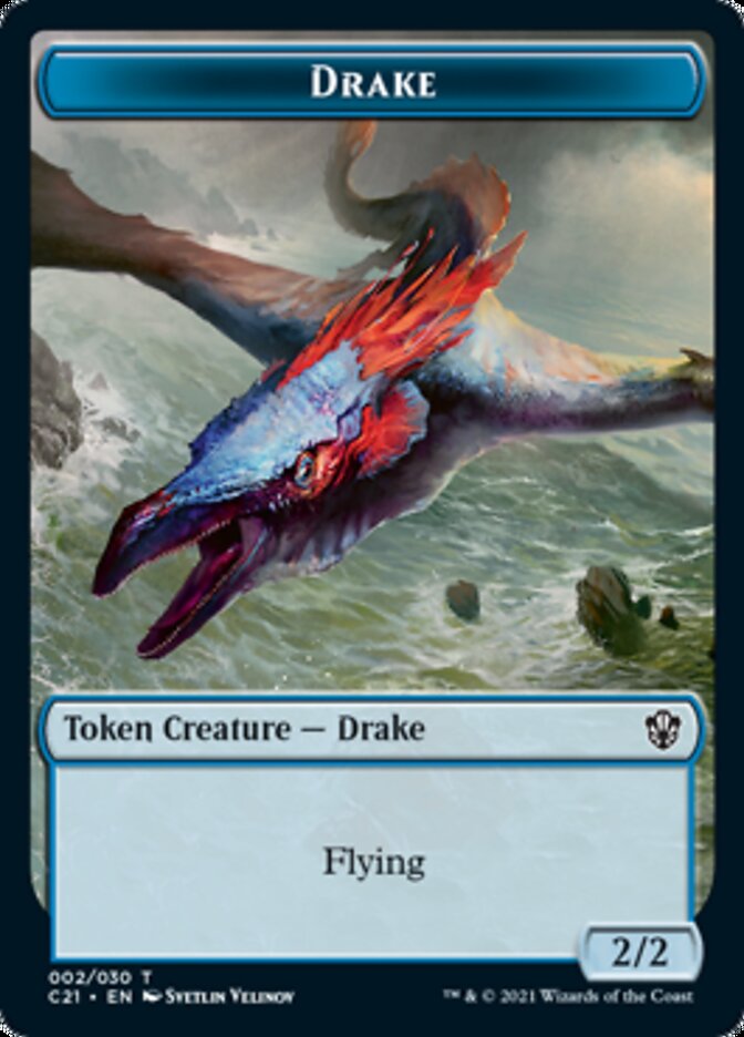 Drake // Elemental (002) Token [Commander 2021 Tokens] | Good Games Adelaide SA
