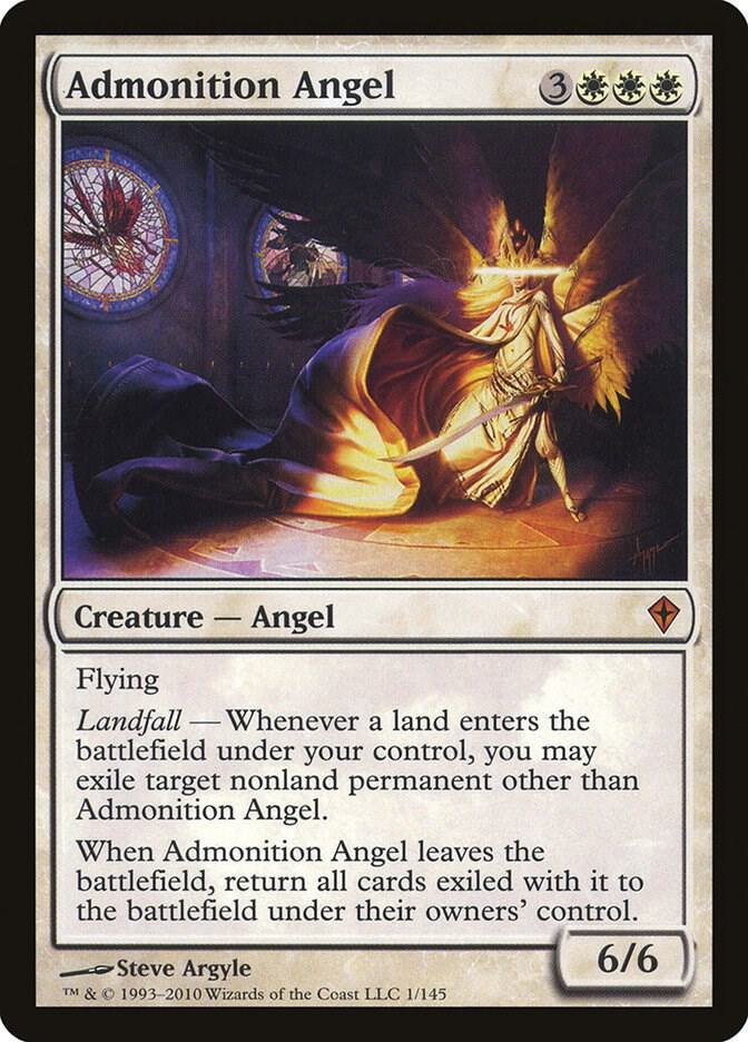 Admonition Angel 1 (Worldwake)  - Foil | Good Games Adelaide SA