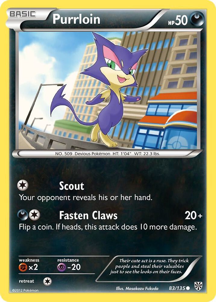 Purrloin 83 83/135 (Plasma Storm)  - Reverse Holofoil | Good Games Adelaide SA