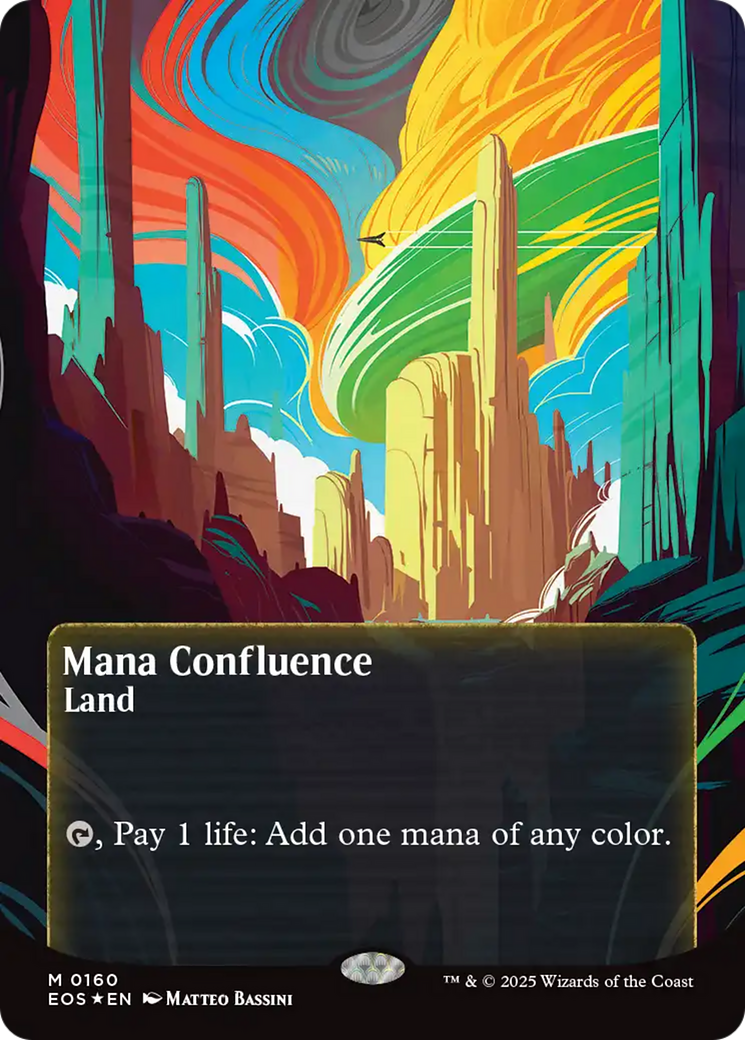 Mana Confluence (0160) (Borderless) (Galaxy Foil) [Edge of Eternities: Stellar Sights] | Good Games Adelaide SA