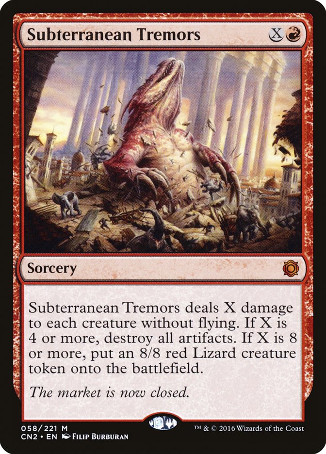 Subterranean Tremors 58 (Conspiracy: Take the Crown)  - Foil | Good Games Adelaide SA