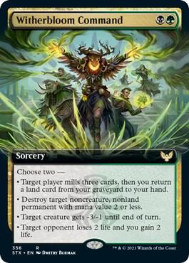 Witherbloom Command Extended Art 356 (Strixhaven: School of Mages)  - Foil | Good Games Adelaide SA