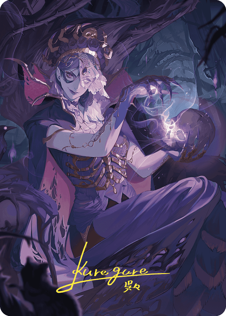 Necropotence Art Card (Gold-Stamped Signature) [Wilds of Eldraine Art Series] | Good Games Adelaide SA