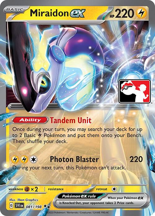 Miraidon ex Series 3/4/5 081/198 (Prize Pack Series Cards)  - Holofoil | Good Games Adelaide SA