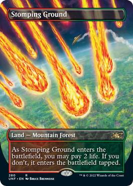 Stomping Ground Borderless 280 (Unfinity)  - Foil | Good Games Adelaide SA