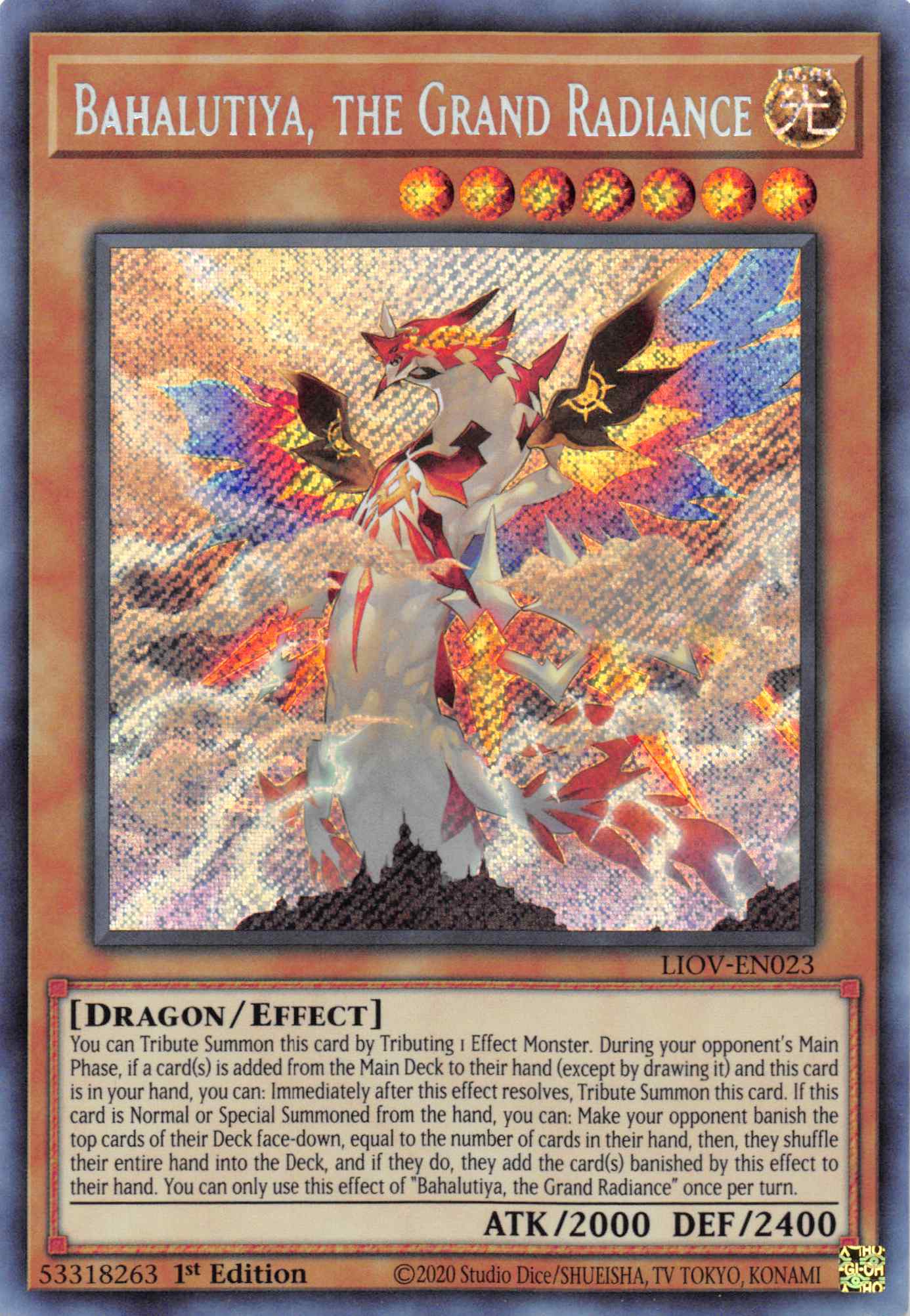 Bahalutiya, the Grand Radiance [LIOV-EN023] Secret Rare | Good Games Adelaide SA