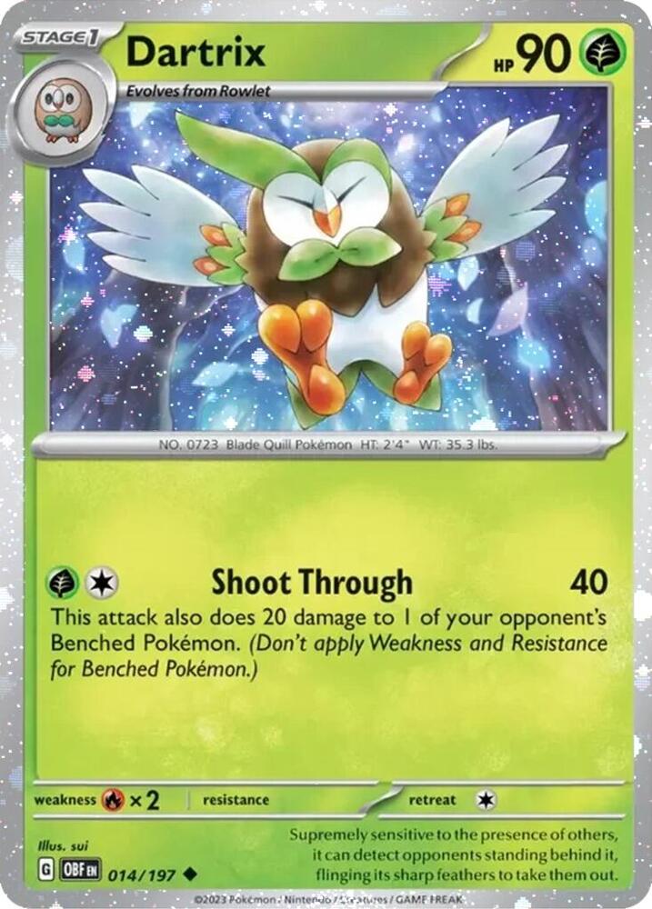 Dartrix 014/197 (Miscellaneous Cards & Products)  - Cosmo Holofoil | Good Games Adelaide SA