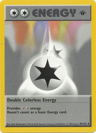 Double Colorless Energy (96/102) (Shadowless) [Base Set 1st Edition] | Good Games Adelaide SA