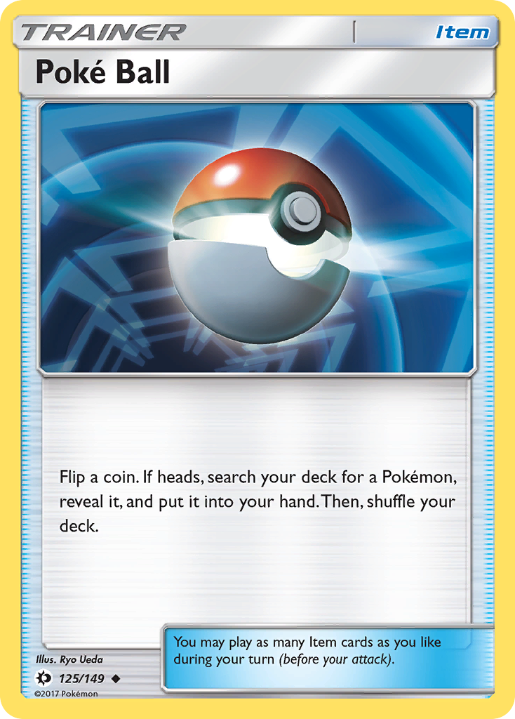 Poke Ball (125/149) [Sun & Moon: Base Set] | Good Games Adelaide SA