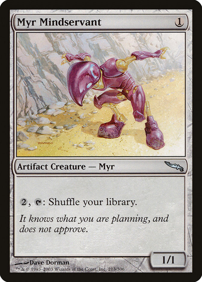 Myr Mindservant 213 (Mirrodin)  - Foil | Good Games Adelaide SA
