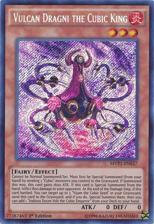 Vulcan Dragni the Cubic King [MVP1-ENS37] Secret Rare | Good Games Adelaide SA