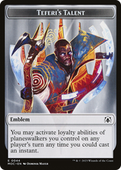 Elemental (02) // Teferi's Talent Emblem Double-Sided Token [March of the Machine Commander Tokens] | Good Games Adelaide SA