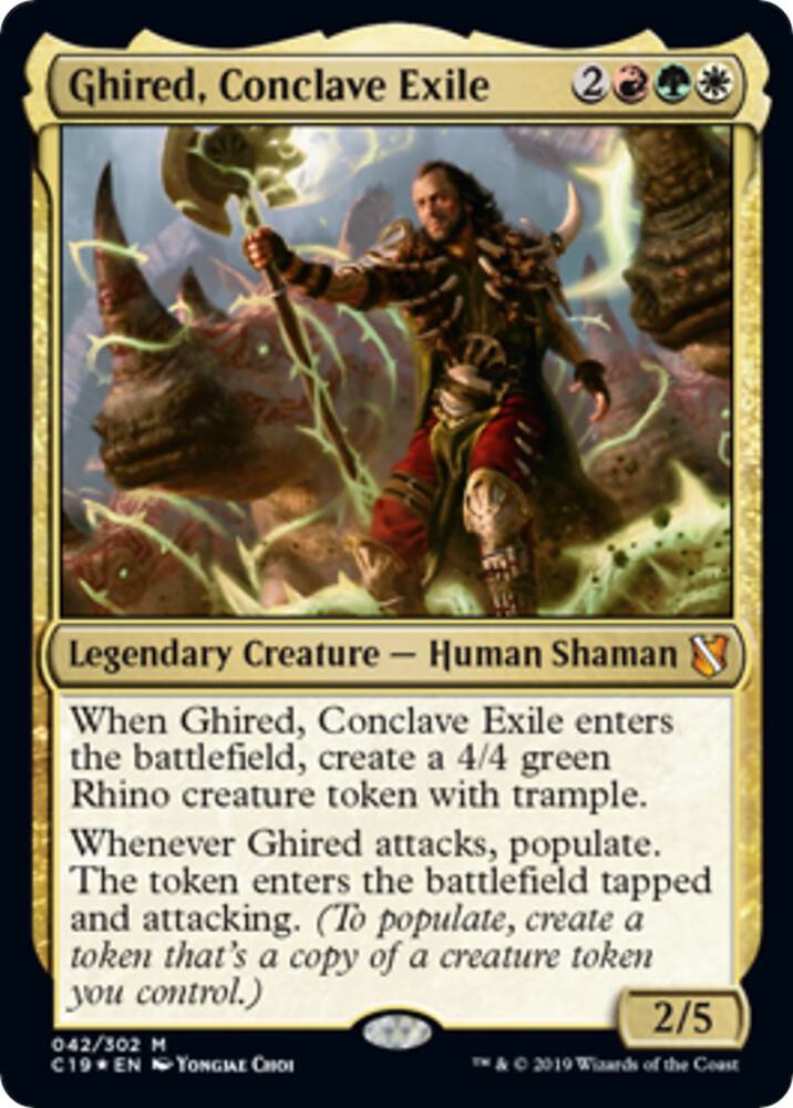 Ghired, Conclave Exile 42 (Oversize Cards)  - Foil | Good Games Adelaide SA