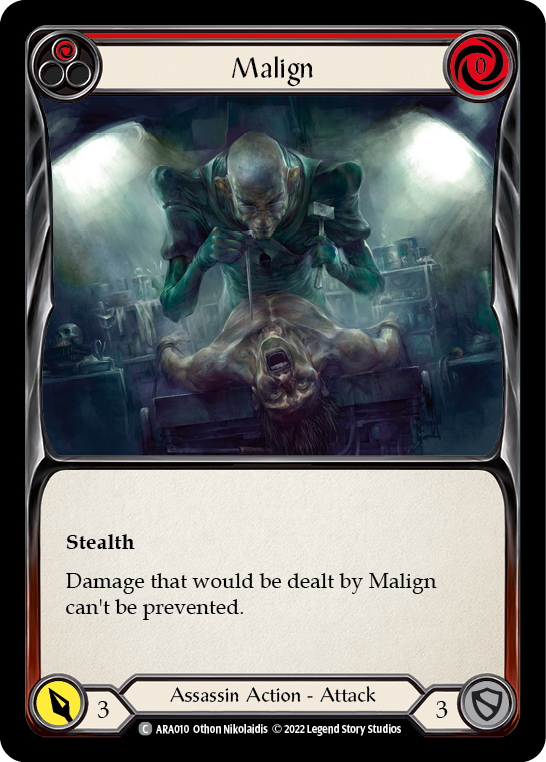 Malign (Red) [ARA010] (Outsiders Arakni Blitz Deck) | Good Games Adelaide SA