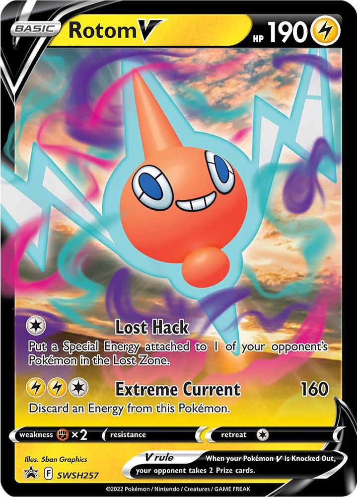 Rotom V SWSH257 (SWSH: Sword & Shield Promo Cards)  - Holofoil | Good Games Adelaide SA