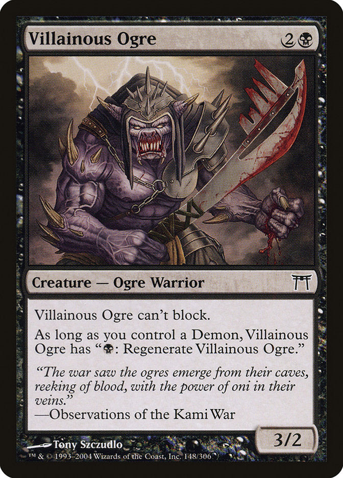 Villainous Ogre 148 (Champions of Kamigawa)  - Foil | Good Games Adelaide SA