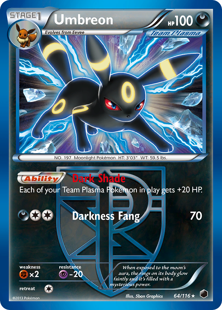 Umbreon (64/116) [Black & White: Plasma Freeze] | Good Games Adelaide SA